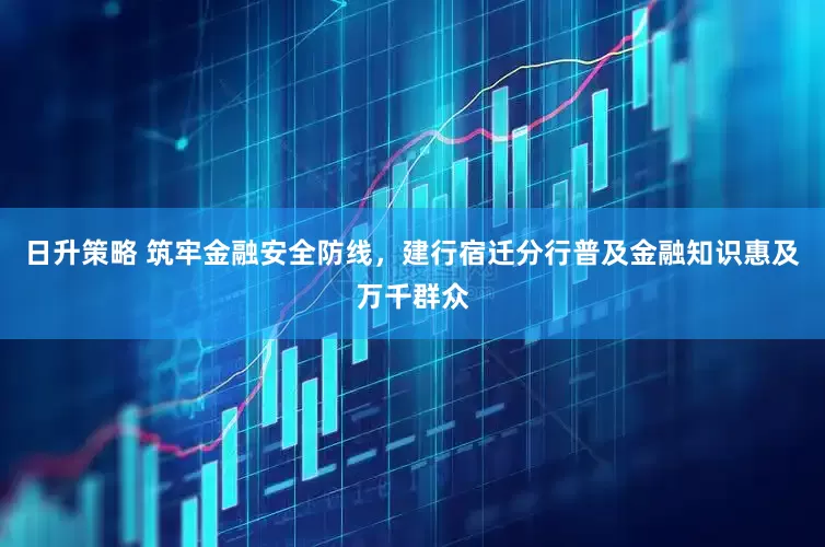 日升策略 筑牢金融安全防线，建行宿迁分行普及金融知识惠及万千群众